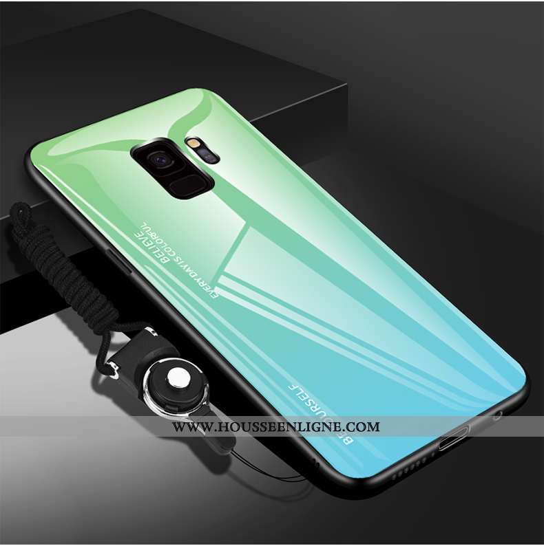 Étui Samsung Galaxy S9 Protection Verre Nouveau Ultra Créatif Étoile Tendance Violet