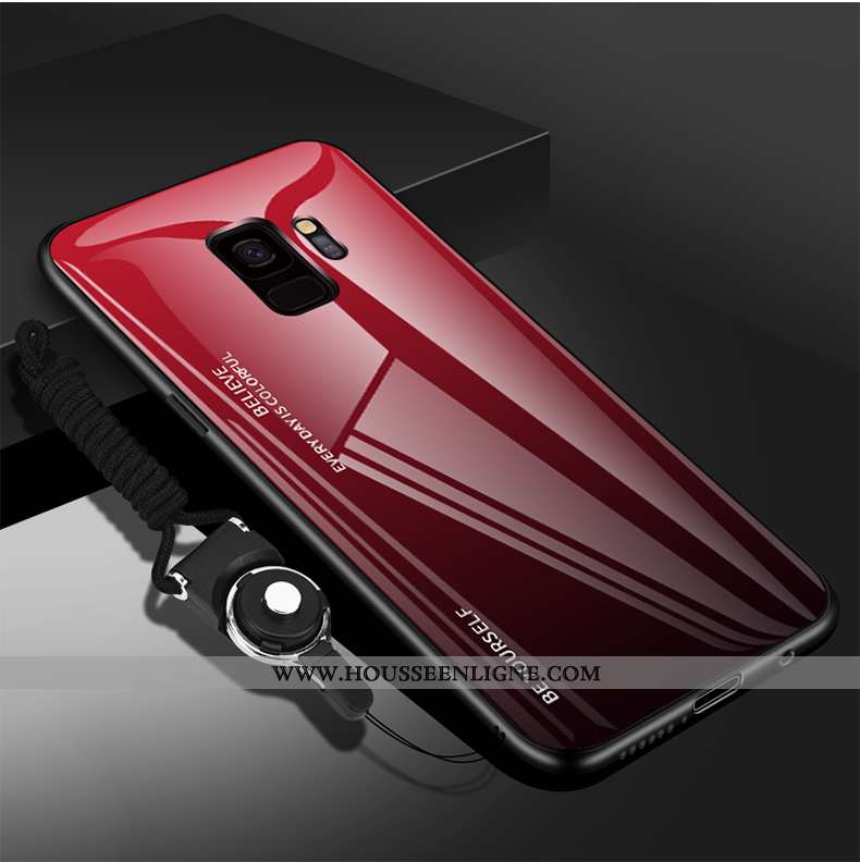 Étui Samsung Galaxy S9 Protection Verre Nouveau Ultra Créatif Étoile Tendance Violet