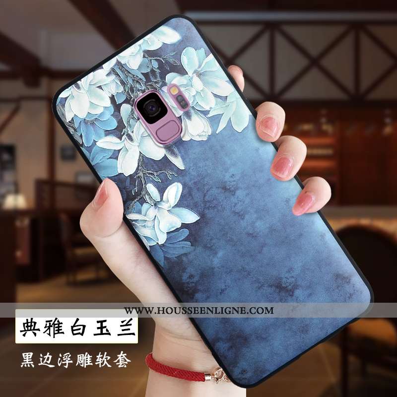Étui Samsung Galaxy S9 Silicone Protection Dessin Animé Coque Fluide Doux Tout Compris Blanche