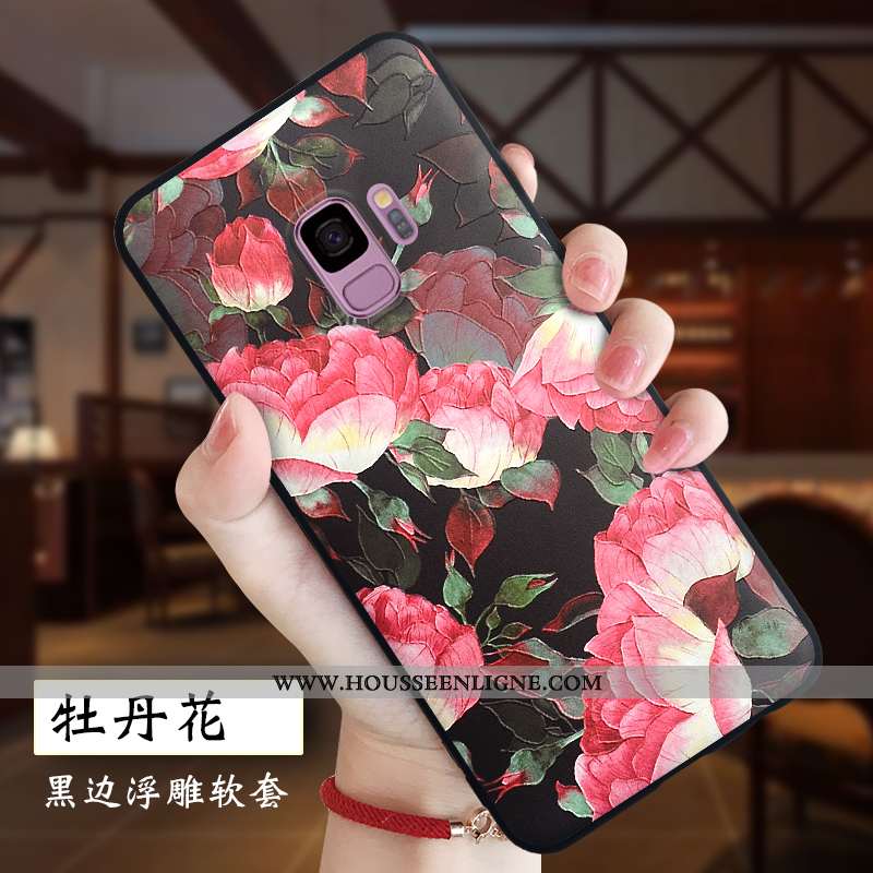 Étui Samsung Galaxy S9 Silicone Protection Dessin Animé Coque Fluide Doux Tout Compris Blanche