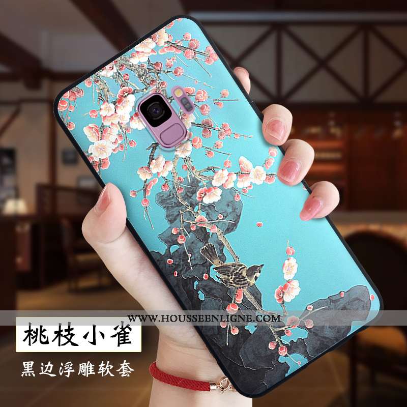Étui Samsung Galaxy S9 Silicone Protection Dessin Animé Coque Fluide Doux Tout Compris Blanche