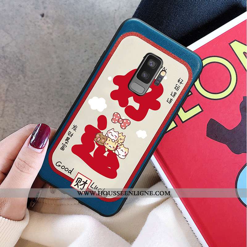 Étui Samsung Galaxy S9+ Tendance Fluide Doux Étoile Personnalité Tout Compris Dessin Animé Grand Ble