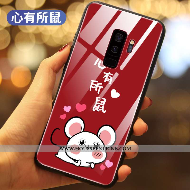 Étui Samsung Galaxy S9+ Ultra Légère Étoile Rat Tout Compris Net Rouge