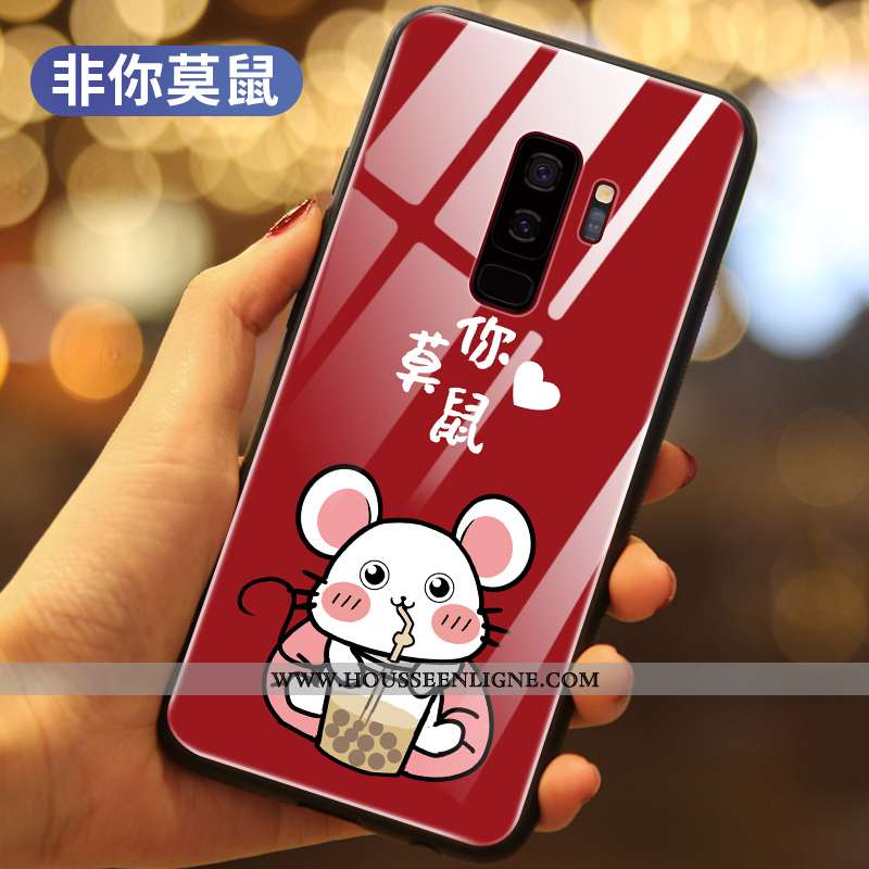 Étui Samsung Galaxy S9+ Ultra Légère Étoile Rat Tout Compris Net Rouge