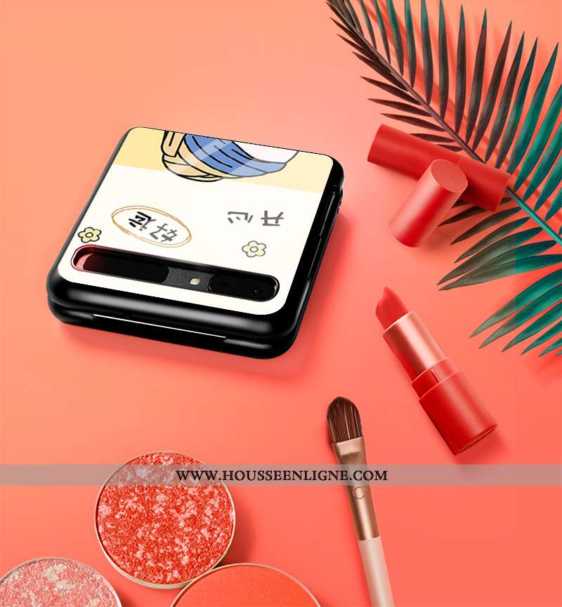 Étui Samsung Z Flip Mode Protection Blanc Fluide Doux Verre Nouveau Blanche