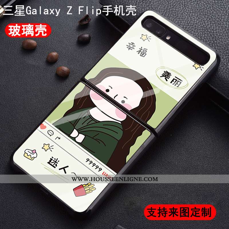 Étui Samsung Z Flip Mode Protection Blanc Fluide Doux Verre Nouveau Blanche