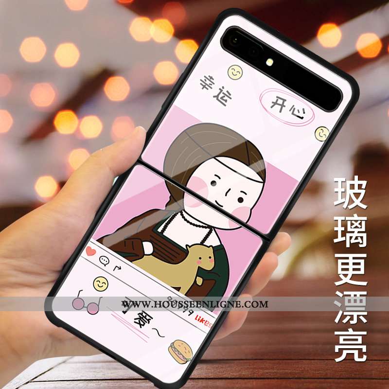Étui Samsung Z Flip Mode Protection Blanc Fluide Doux Verre Nouveau Blanche