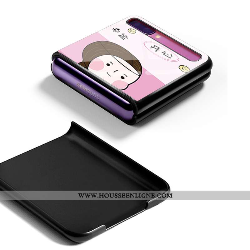 Étui Samsung Z Flip Mode Protection Blanc Fluide Doux Verre Nouveau Blanche