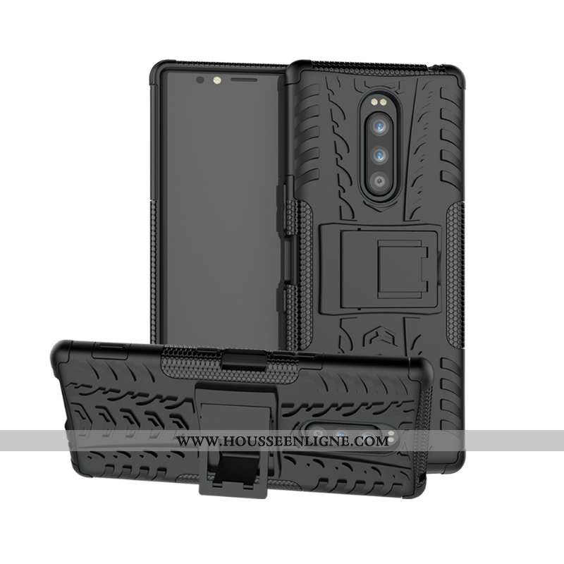 Étui Sony Xperia 1 Créatif Dessin Animé Personnalité Rouge Silicone Protection