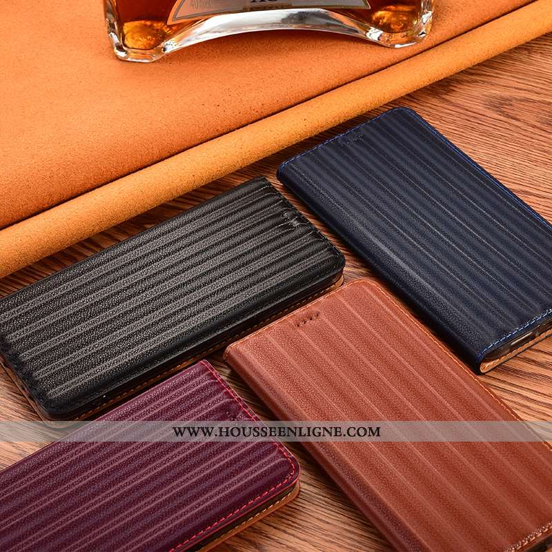 Étui Sony Xperia 1 Ii Protection Cuir Véritable Incassable Housse Bleu Dégradé Coque