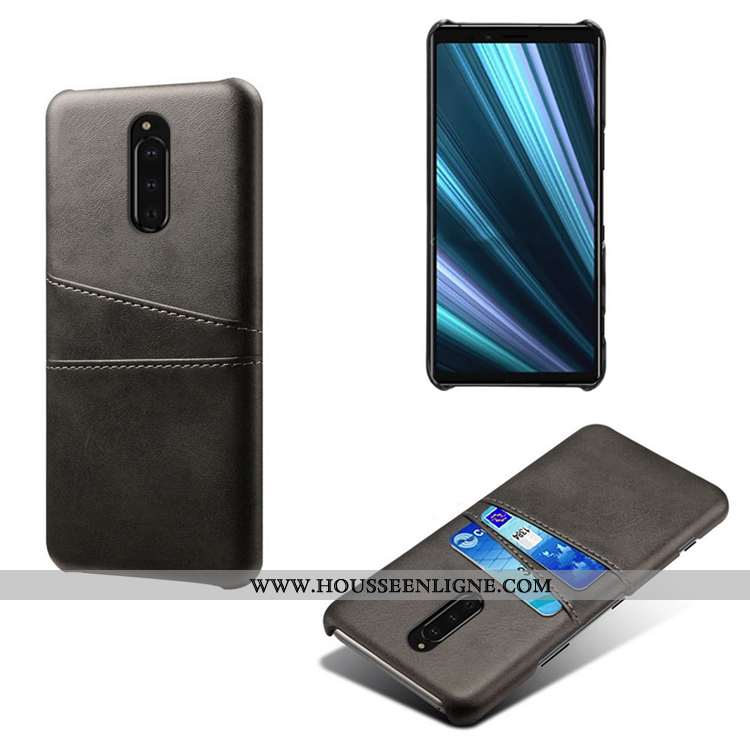 Étui Sony Xperia 1 Modèle Fleurie Personnalité Incassable Petit Cuir Téléphone Portable Bovins Rouge