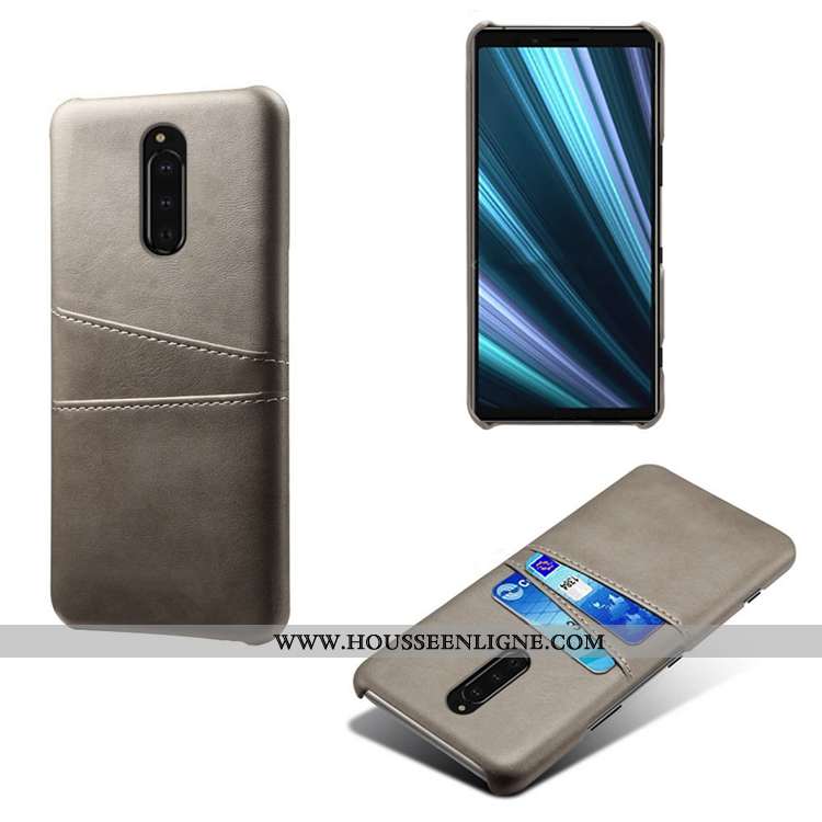 Étui Sony Xperia 1 Modèle Fleurie Personnalité Incassable Petit Cuir Téléphone Portable Bovins Rouge