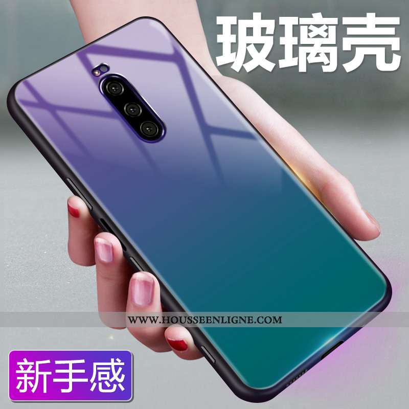 Étui Sony Xperia 1 Protection Verre Multicolore Ciel Étoilé Rouge Coque