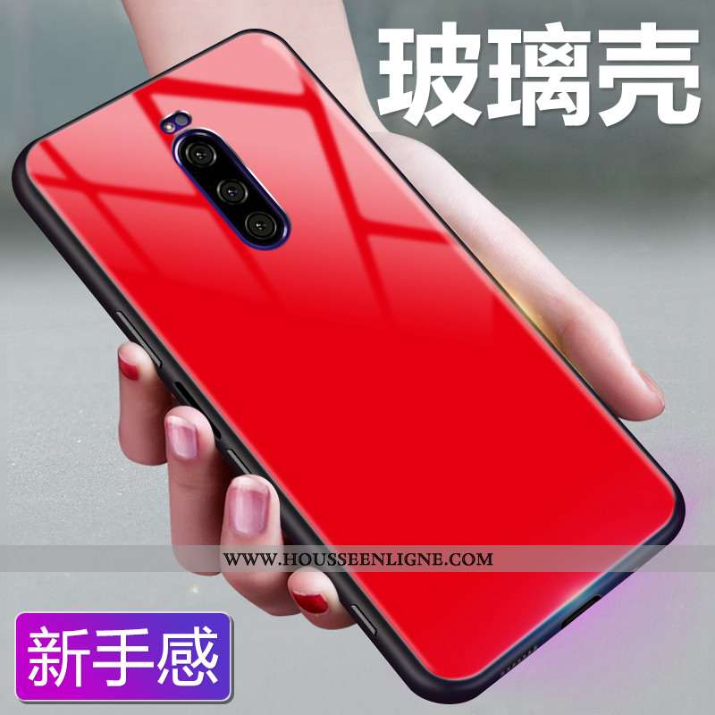 Étui Sony Xperia 1 Protection Verre Multicolore Ciel Étoilé Rouge Coque