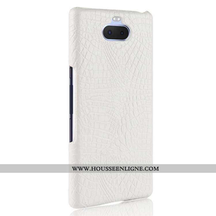 Étui Sony Xperia 10 Cuir Protection Coque Bleu Marin Téléphone Portable Difficile Bleu Foncé