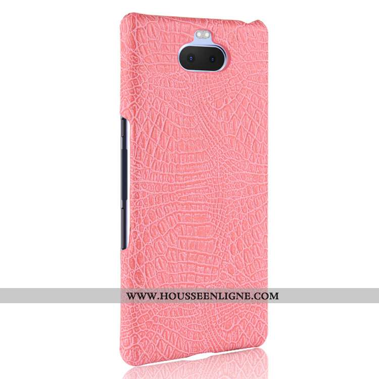 Étui Sony Xperia 10 Cuir Protection Coque Bleu Marin Téléphone Portable Difficile Bleu Foncé
