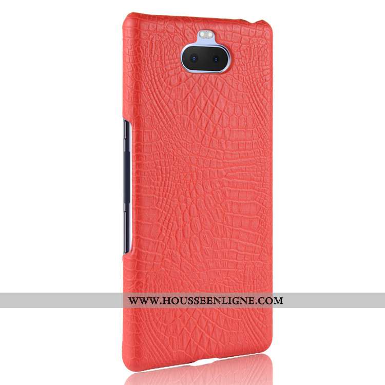 Étui Sony Xperia 10 Cuir Protection Coque Bleu Marin Téléphone Portable Difficile Bleu Foncé