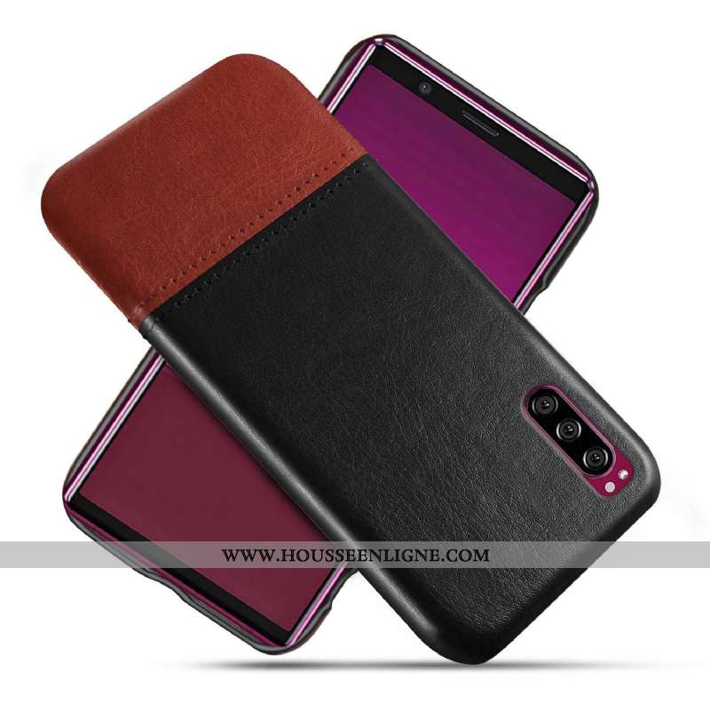 Étui Sony Xperia 10 Ii Protection Cuir Difficile Coque Téléphone Portable Qualité Rouge