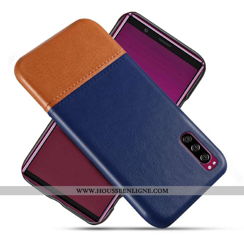 Étui Sony Xperia 10 Ii Protection Cuir Difficile Coque Téléphone Portable Qualité Rouge