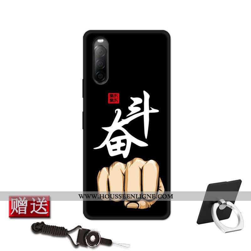 Étui Sony Xperia 10 Ii Protection Fluide Doux Coque Incassable Personnalisé Bleu Modèle