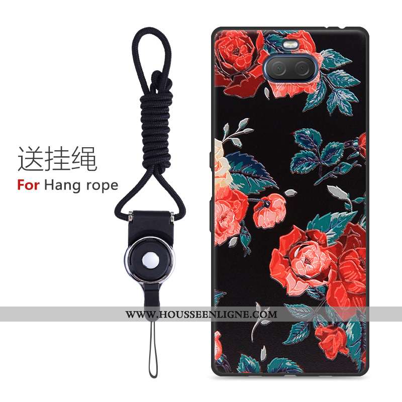 Étui Sony Xperia 10 Personnalité Créatif Silicone Fluide Doux Blanc Sentir Blanche