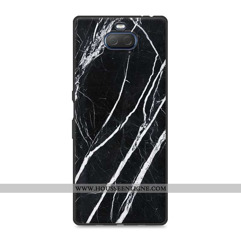Étui Sony Xperia 10 Plus En Bois Tendance Protection Incassable Coque Gris Personnalité