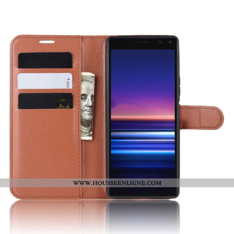 Étui Sony Xperia 10 Protection Cuir Téléphone Portable Vert Coque Verte