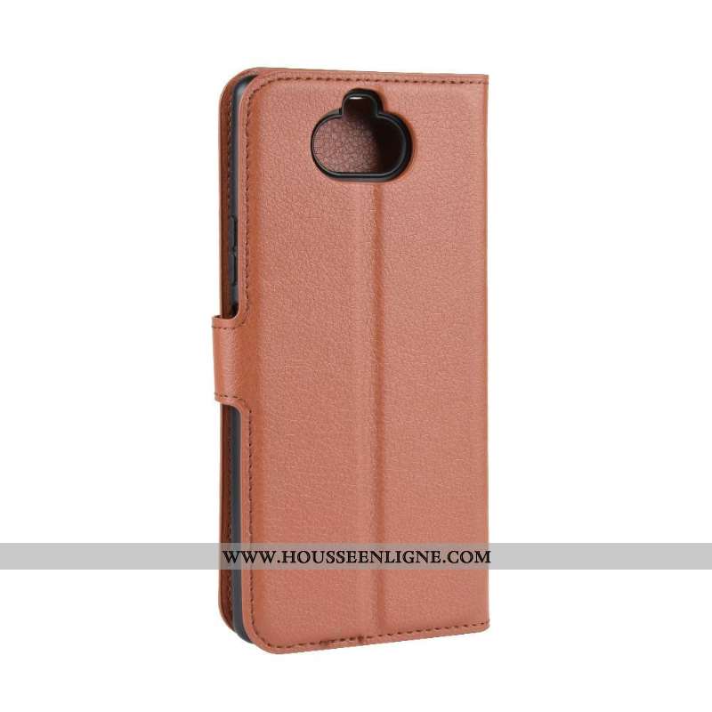 Étui Sony Xperia 10 Protection Cuir Téléphone Portable Vert Coque Verte