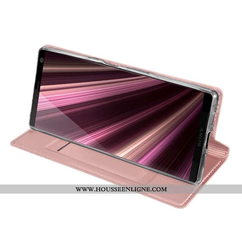 Étui Sony Xperia 10 Sac Protection Tendance Business Tout Compris Téléphone Portable Rose
