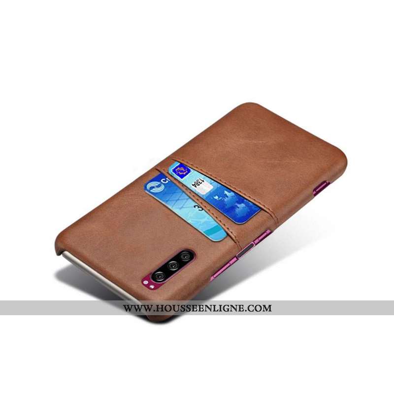 Étui Sony Xperia 5 Cuir Protection Qualité Rose Téléphone Portable Coque