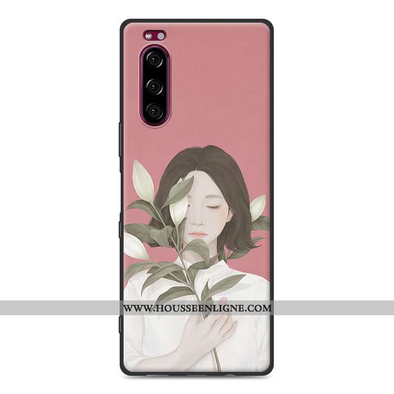 Étui Sony Xperia 5 Fluide Doux Protection Nouveau Coque Bleu Tout Compris Incassable