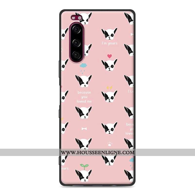 Étui Sony Xperia 5 Fluide Doux Silicone Téléphone Portable 2020 Tout Compris Protection Gris