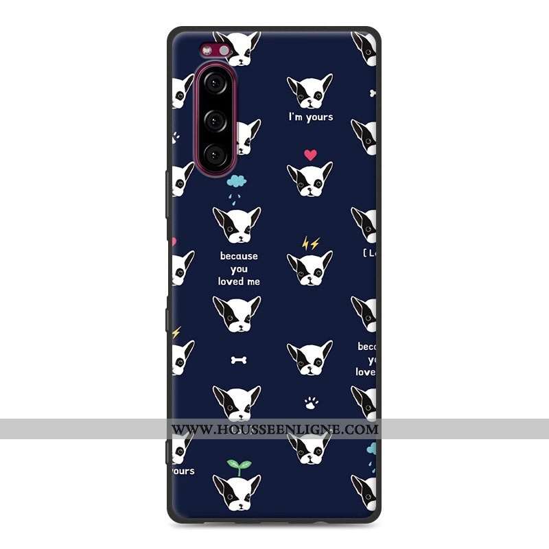 Étui Sony Xperia 5 Fluide Doux Silicone Téléphone Portable 2020 Tout Compris Protection Gris