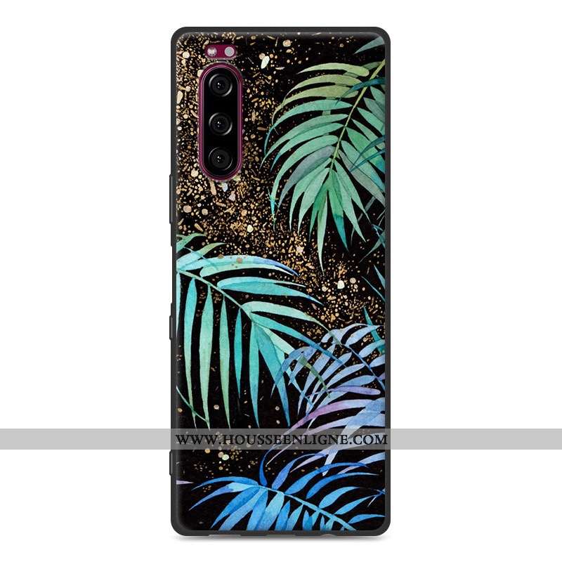 Étui Sony Xperia 5 Fluide Doux Silicone Téléphone Portable 2020 Tout Compris Protection Gris