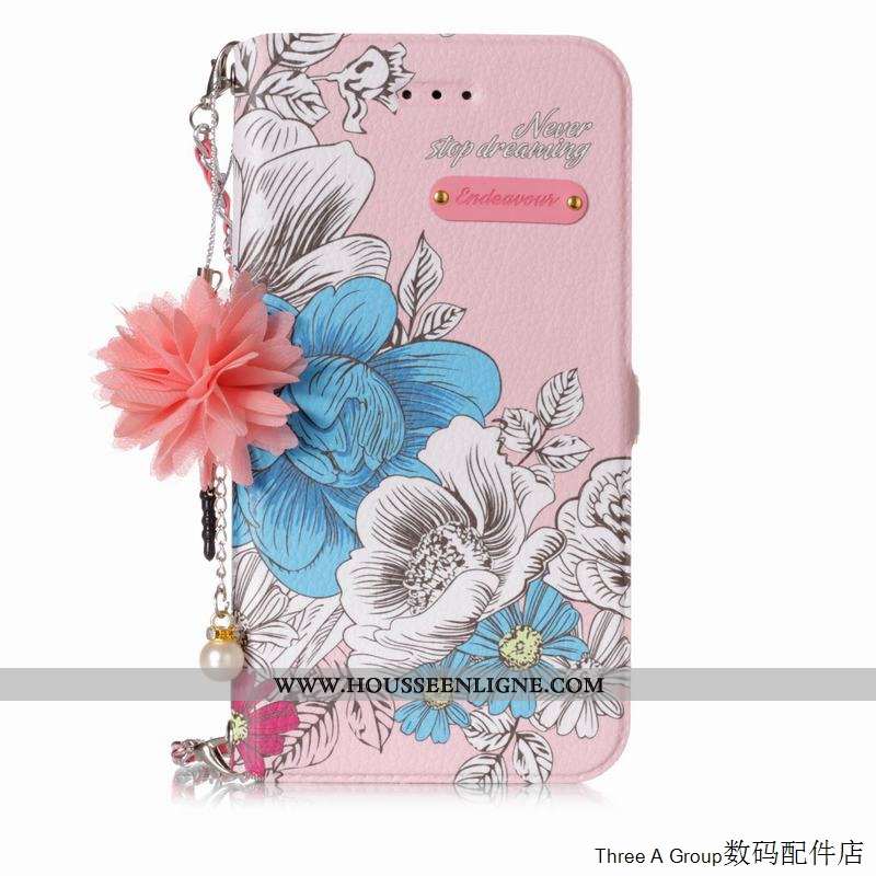 Étui Sony Xperia L1 Cuir Protection Portefeuille Coque Téléphone Portable Rouge