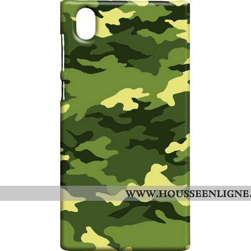 Étui Sony Xperia L1 Délavé En Daim Modèle Fleurie Protection Téléphone Portable Difficile Coque Camo
