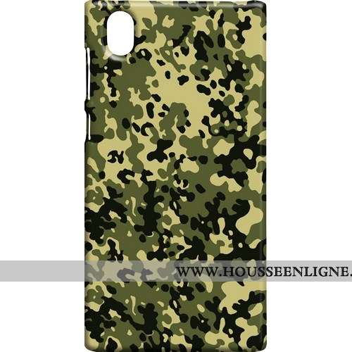 Étui Sony Xperia L1 Délavé En Daim Modèle Fleurie Protection Téléphone Portable Difficile Coque Camo