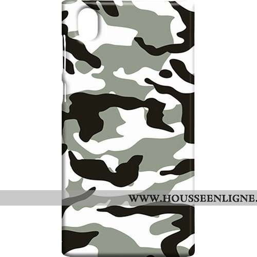 Étui Sony Xperia L1 Délavé En Daim Modèle Fleurie Protection Téléphone Portable Difficile Coque Camo