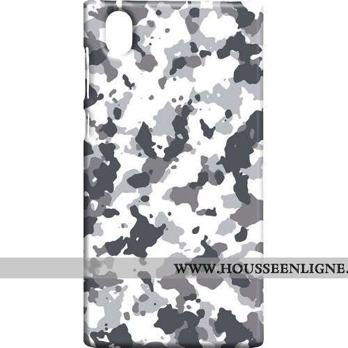 Étui Sony Xperia L1 Délavé En Daim Modèle Fleurie Protection Téléphone Portable Difficile Coque Camo