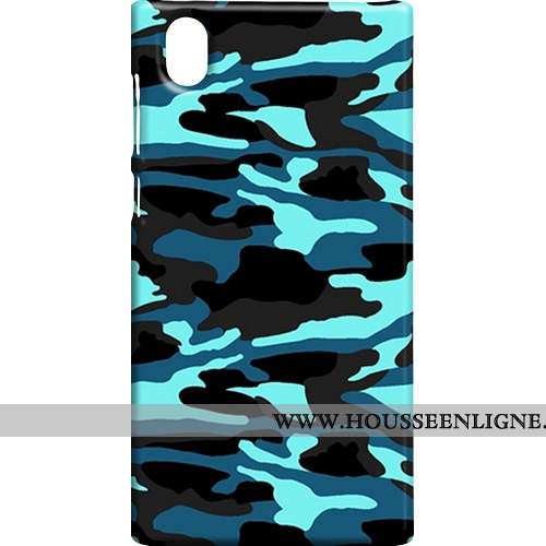 Étui Sony Xperia L1 Délavé En Daim Modèle Fleurie Protection Téléphone Portable Difficile Coque Camo