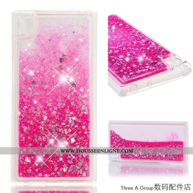 Étui Sony Xperia L1 Fluide Doux Protection Créatif Personnalité Téléphone Portable Quicksand Bleu