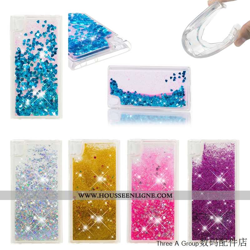 Étui Sony Xperia L1 Fluide Doux Protection Créatif Personnalité Téléphone Portable Quicksand Bleu
