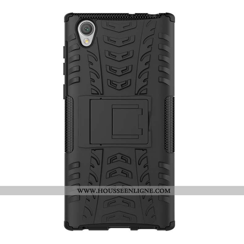 Étui Sony Xperia L1 Modèle Fleurie Protection Noir Téléphone Portable Incassable Personnalité