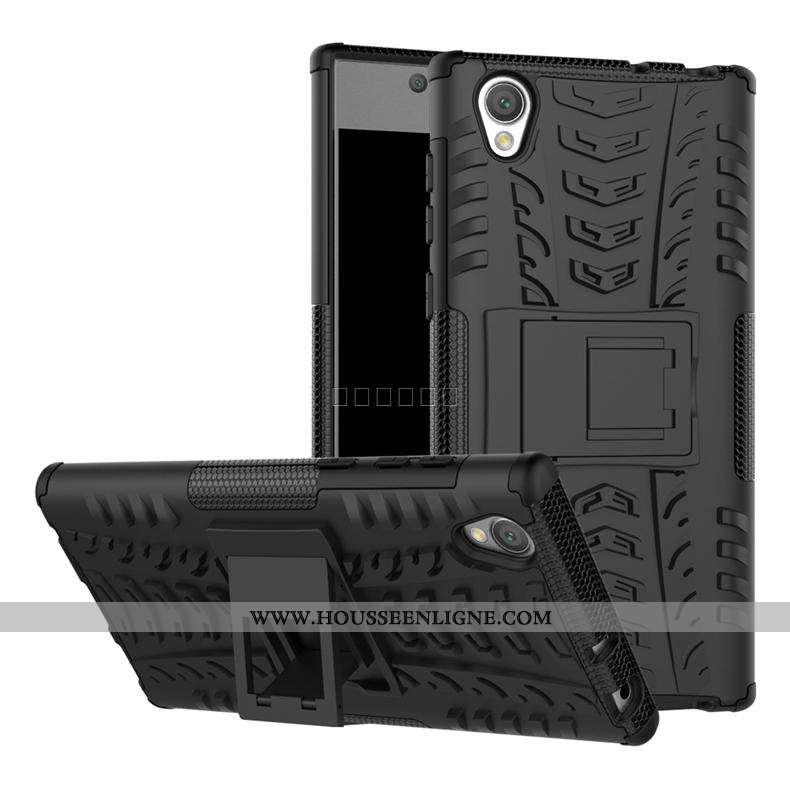 Étui Sony Xperia L1 Modèle Fleurie Protection Noir Téléphone Portable Incassable Personnalité