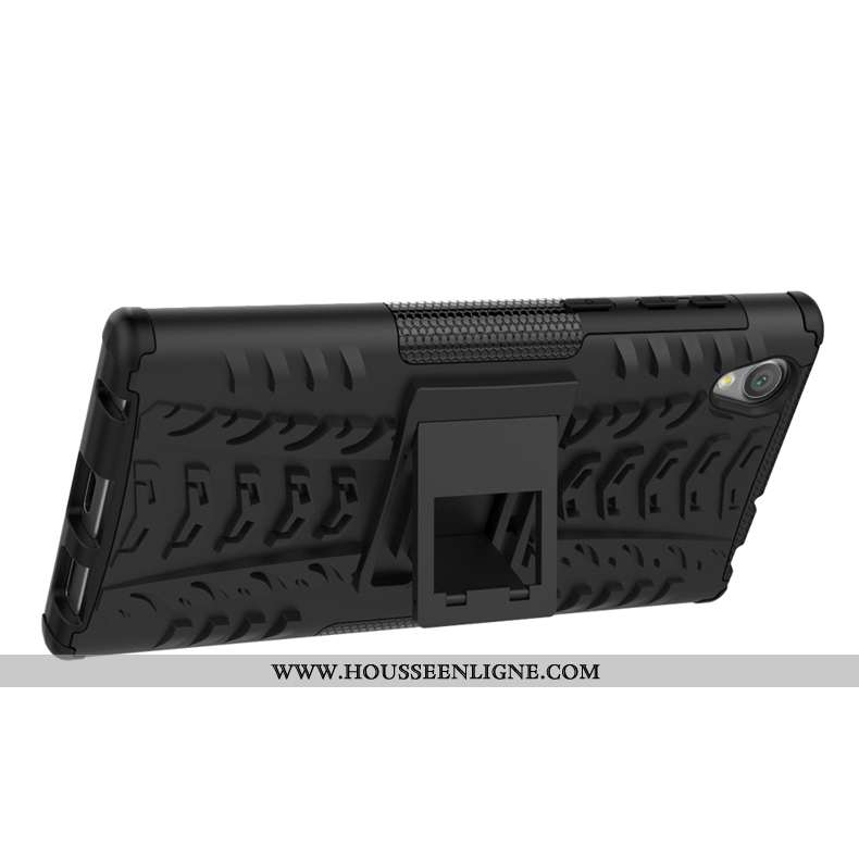 Étui Sony Xperia L1 Modèle Fleurie Protection Noir Téléphone Portable Incassable Personnalité