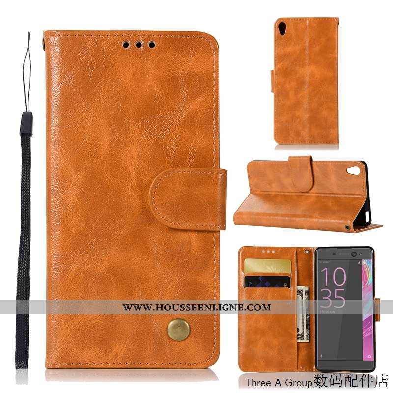 Étui Sony Xperia L1 Protection Vintage Gris Téléphone Portable Housse Business