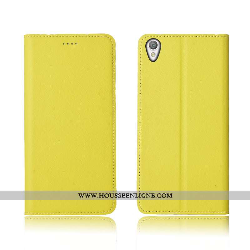Étui Sony Xperia L1 Silicone Protection Cuir Jaune Tout Compris Téléphone Portable Coque