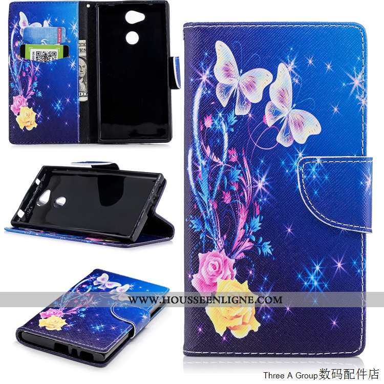 Étui Sony Xperia L2 Cuir Fluide Doux Blanc Housse Tout Compris Protection Blanche