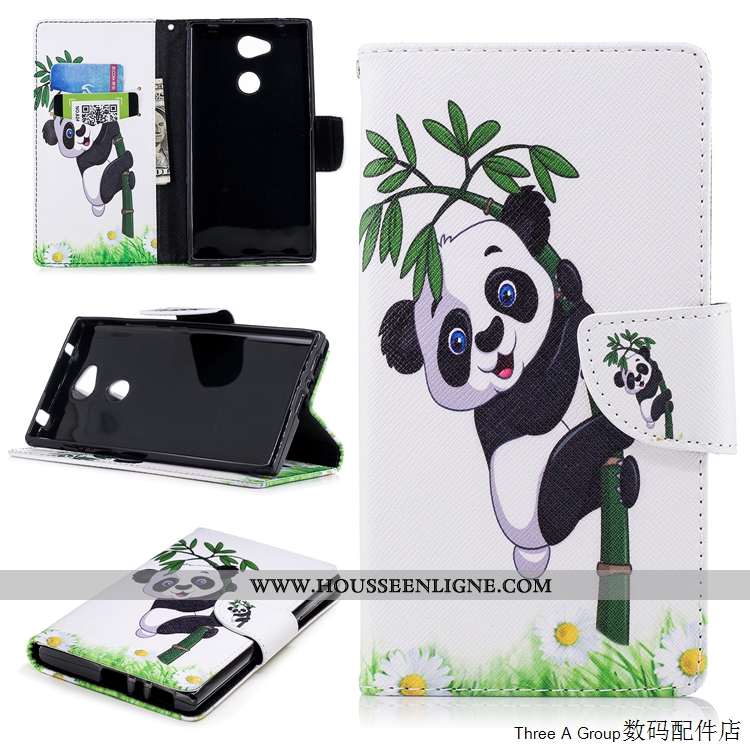Étui Sony Xperia L2 Cuir Fluide Doux Blanc Housse Tout Compris Protection Blanche