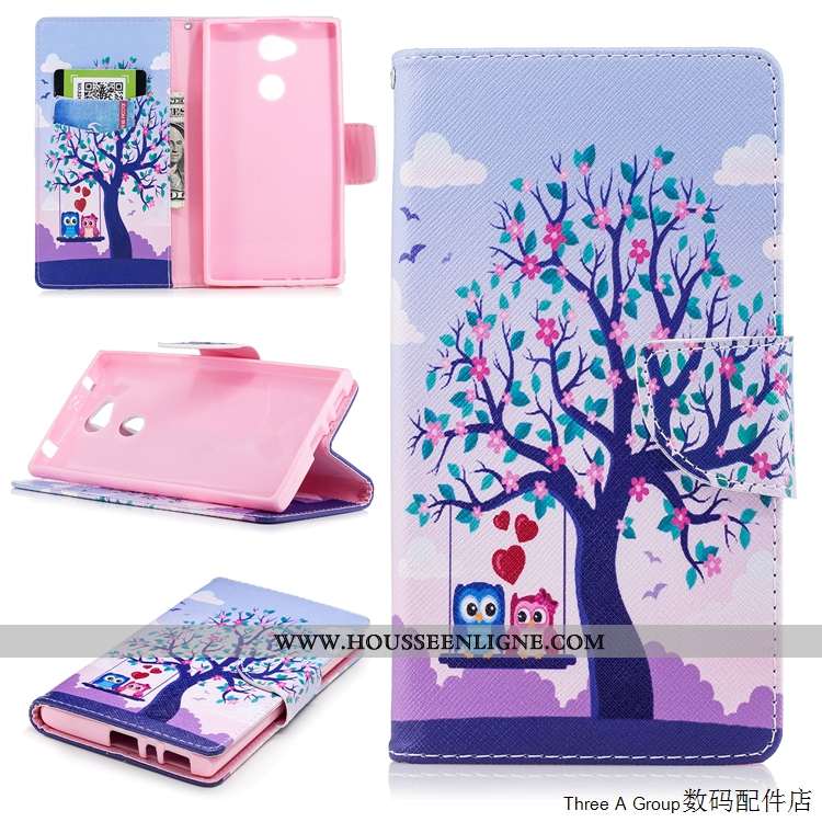 Étui Sony Xperia L2 Cuir Fluide Doux Blanc Housse Tout Compris Protection Blanche